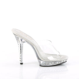 Fabulicious LIP-101SDT Mules Clear