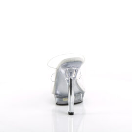 Fabulicious LIP-102 Mules Clear