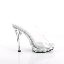Fabulicious LIP-102 Mules Clear