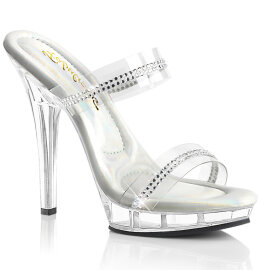 Fabulicious LIP-102-2 Mules Clear