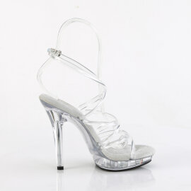 Fabulicious LIP-106 Sandalettes Clear