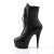 Pleaser DELIGHT-1020 Black Faux Leather/Black Matte EU-41 / US-11
