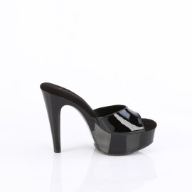 Fabulicious MARTINI-501 Platform Mules Patent Black
