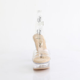 Fabulicious MARTINI-505 Platform Sandalettes Clear Beige