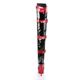 Funtasma MEDIC-3028 Platform Overknee Boots Patent Black