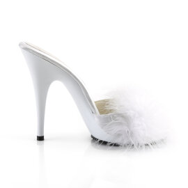 Fabulicious POISE-501F Mules White
