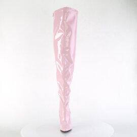 Pleaser SEDUCE-3000WC Overknee Boots Patent Baby Pink
