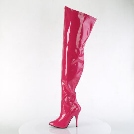Pleaser SEDUCE-3000WC Overknee Boots Patent Pink