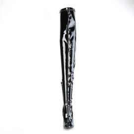 Pleaser SEDUCE-4000SLT Overknee Boots Patent Black
