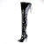 Pleaser SEDUCE-4000SLT Overknee Boots Patent Black