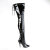 Pleaser SEDUCE-4000SLT Overknee Boots Patent Black