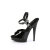 Fabulicious SULTRY-609 Platform Sandalettes Patent Black