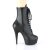 Pleaser DELIGHT-1020PK Black Faux Leather/Black Matte EU-35 / US-5