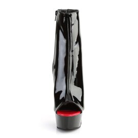 Pleaser DELIGHT-1025 Black-Red Patent/Black EU-35 / US-5
