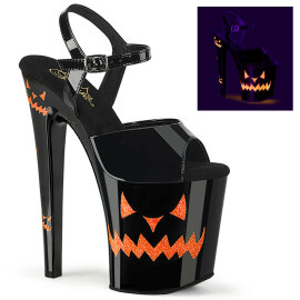Pleaser XTREME-809JOL Platform Sandalettes Patent Neon Black