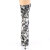 Pleaser ADORE-1002DP Platform Ankle Boots Fabric Black White EU-40 / US-10