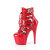 Pleaser ADORE-1013MST Platform Ankle Boots Patent Red EU-35 / US-5