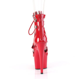 Pleaser ADORE-1013MST Platform Ankle Boots Patent Red EU-39 / US-9