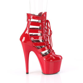 Pleaser ADORE-1013MST Platform Ankle Boots Patent Red EU-39 / US-9