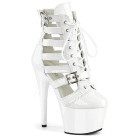 Pleaser ADORE-1013MST Platform Ankle Boots Patent White...