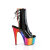 Pleaser ADORE-1018RC-02 Platform Ankle Boots Patent Chrome Black Multicolored EU-36 / US-6