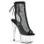 Pleaser ADORE-1018RM Platform Sandalettes Faux Leather Clear Rhinestones Black EU-38 / US-8
