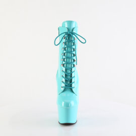 Pleaser ADORE-1020 Platform Ankle Boots Patent Turquoise...