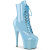 Pleaser ADORE-1020 Platform Ankle Boots Patent Blue EU-41 / US-11