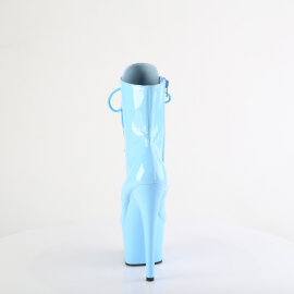 Pleaser ADORE-1020 Platform Ankle Boots Patent Blue EU-43 / US-13