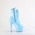 Pleaser ADORE-1020 Platform Ankle Boots Patent Blue EU-43 / US-13
