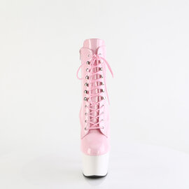 Pleaser ADORE-1020 Platform Ankle Boots Patent Pink EU-35...