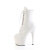 Pleaser ADORE-1020 Platform Ankle Boots Faux Leather White EU-39 / US-9