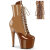 Pleaser ADORE-1020DC Platform Ankle Boots Patent Brown EU-42 / US-12