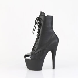 Pleaser ADORE-1020ESC Platform Ankle Boots Faux Leather Black EU-36 / US-6