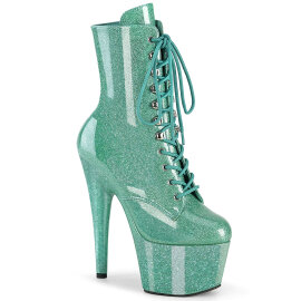 Pleaser ADORE-1020GP Platform Ankle Boots Patent Glitter...