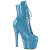 Pleaser ADORE-1020GP Platform Ankle Boots Patent Glitter Baby Blue EU-35 / US-5