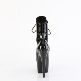 Pleaser ADORE-1020GP Platform Ankle Boots Patent Glitter Black EU-40 / US-10