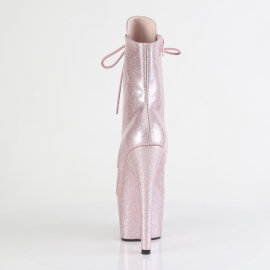 Pleaser ADORE-1020GP Platform Ankle Boots Patent Glitter Blush EU-35 / US-5