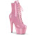Pleaser ADORE-1020GP Platform Ankle Boots Patent Glitter Baby Pink EU-37 / US-7