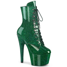 Pleaser ADORE-1020GP Platform Ankle Boots Patent Glitter...