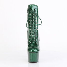 Pleaser ADORE-1020GP Platform Ankle Boots Patent Glitter...