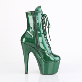 Pleaser ADORE-1020GP Platform Ankle Boots Patent Glitter Green EU-40 / US-10