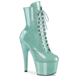 Pleaser ADORE-1020GP Platform Ankle Boots Patent Glitter...