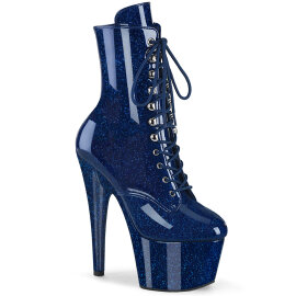 Pleaser ADORE-1020GP Platform Ankle Boots Patent Glitter...