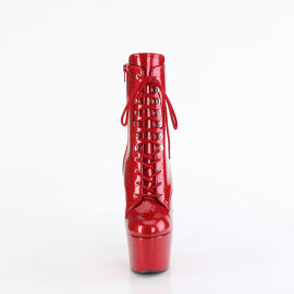 Pleaser ADORE-1020GP Platform Ankle Boots Patent Glitter...