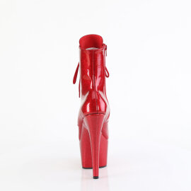 Pleaser ADORE-1020GP Platform Ankle Boots Patent Glitter Red EU-42 / US-12