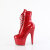 Pleaser ADORE-1020GP Platform Ankle Boots Patent Glitter Red EU-44 / US-14
