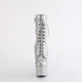 Pleaser ADORE-1020GP Platform Ankle Boots Patent Glitter...