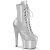 Pleaser ADORE-1020GP Platform Ankle Boots Patent Glitter Silver EU-35 / US-5