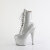 Pleaser ADORE-1020GP Platform Ankle Boots Patent Glitter Silver EU-35 / US-5